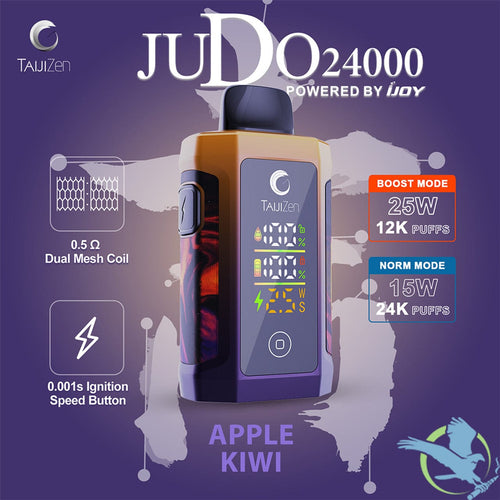 Apple Kiwi TaijiZen Judo IJoy 24K Disposable Vape