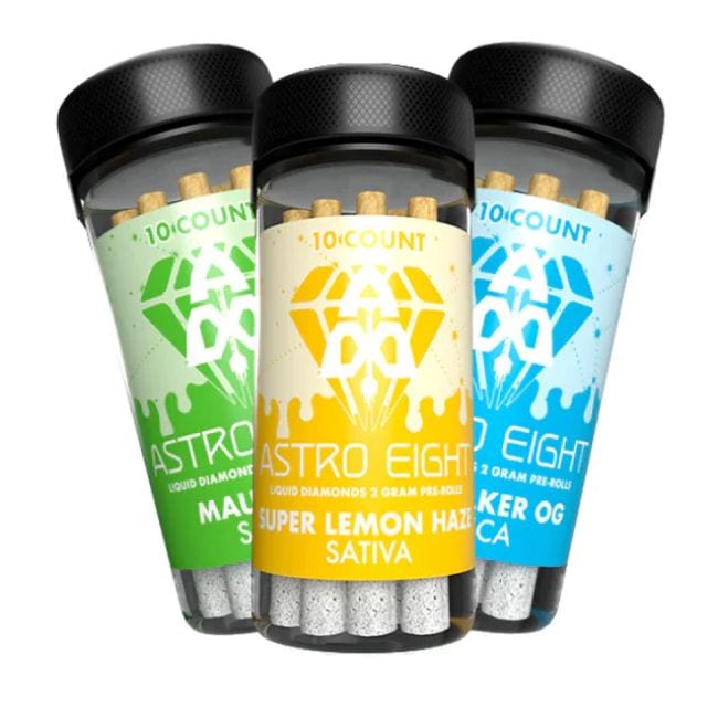 Astro Eight Liquid Diamond Pre Rolls 2 Gram Joints 10 in a Jar