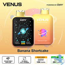 Load image into Gallery viewer, Banana Shortcake Ijoy Venus 25000 Disposable Vape
