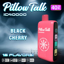 Load image into Gallery viewer, Black Cherry Pillow Talk Ice Control 40K Disposable Vape
