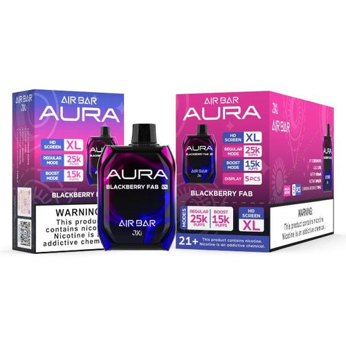 Blackberry Fab Air Bar Aura Disposable Vape 25000