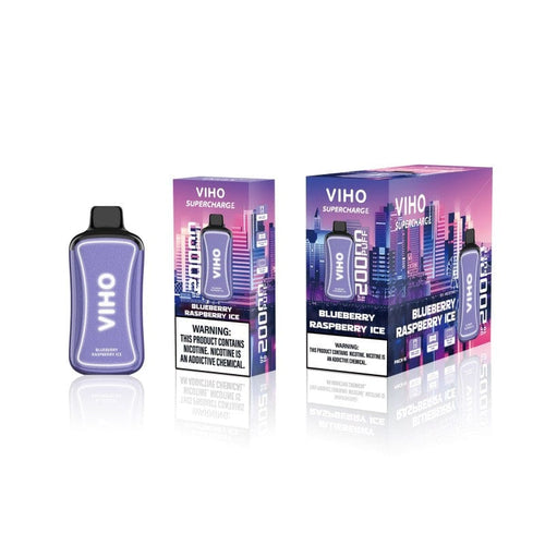 Blue Raspberry ice VIHO Supercharge 20K Disposable Vape