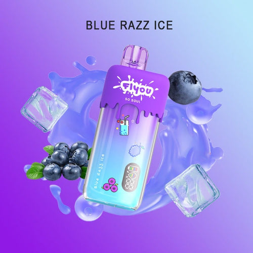 Blue Razz Ice Flyou 8000 Disposable