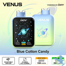 Load image into Gallery viewer, Blue Cotton Candy Ijoy Venus 25000 Disposable Vape
