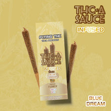 Load image into Gallery viewer, Blue Dream Hybrid Flying Horse Thc-a (52%) Sauce Infused 2gm Pre Rolls Joints 2 Pack
