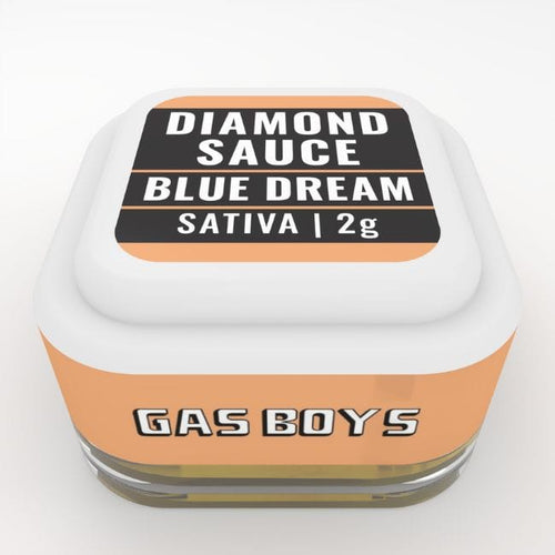 Blue Dream Sativa Gas Boys Diamond Sauce dab jar 2gm