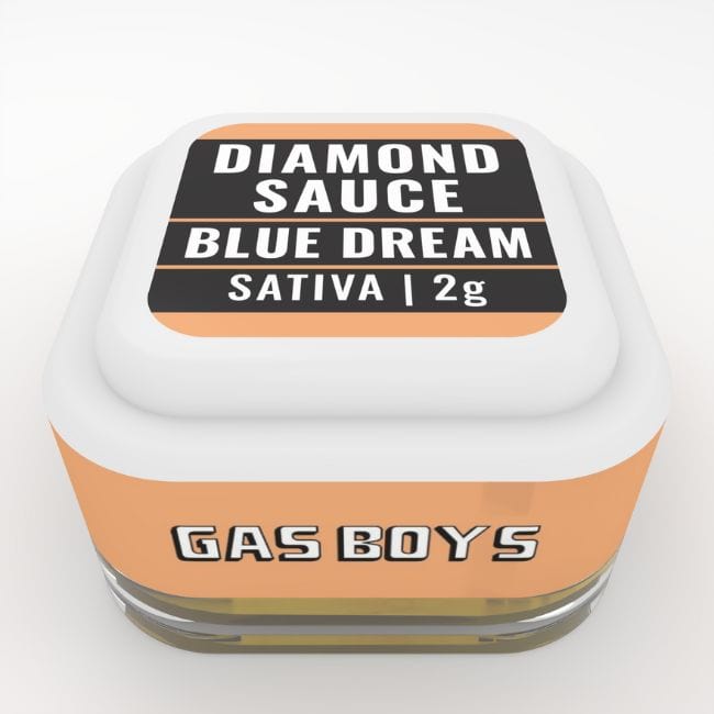 Blue Dream Sativa Gas Boys Diamond Sauce dab jar 2gm