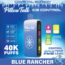 Load image into Gallery viewer, Blue Rancher (Crystal Edition) / Single Pilllow Talks Ice Control 40K Disposable Vape
