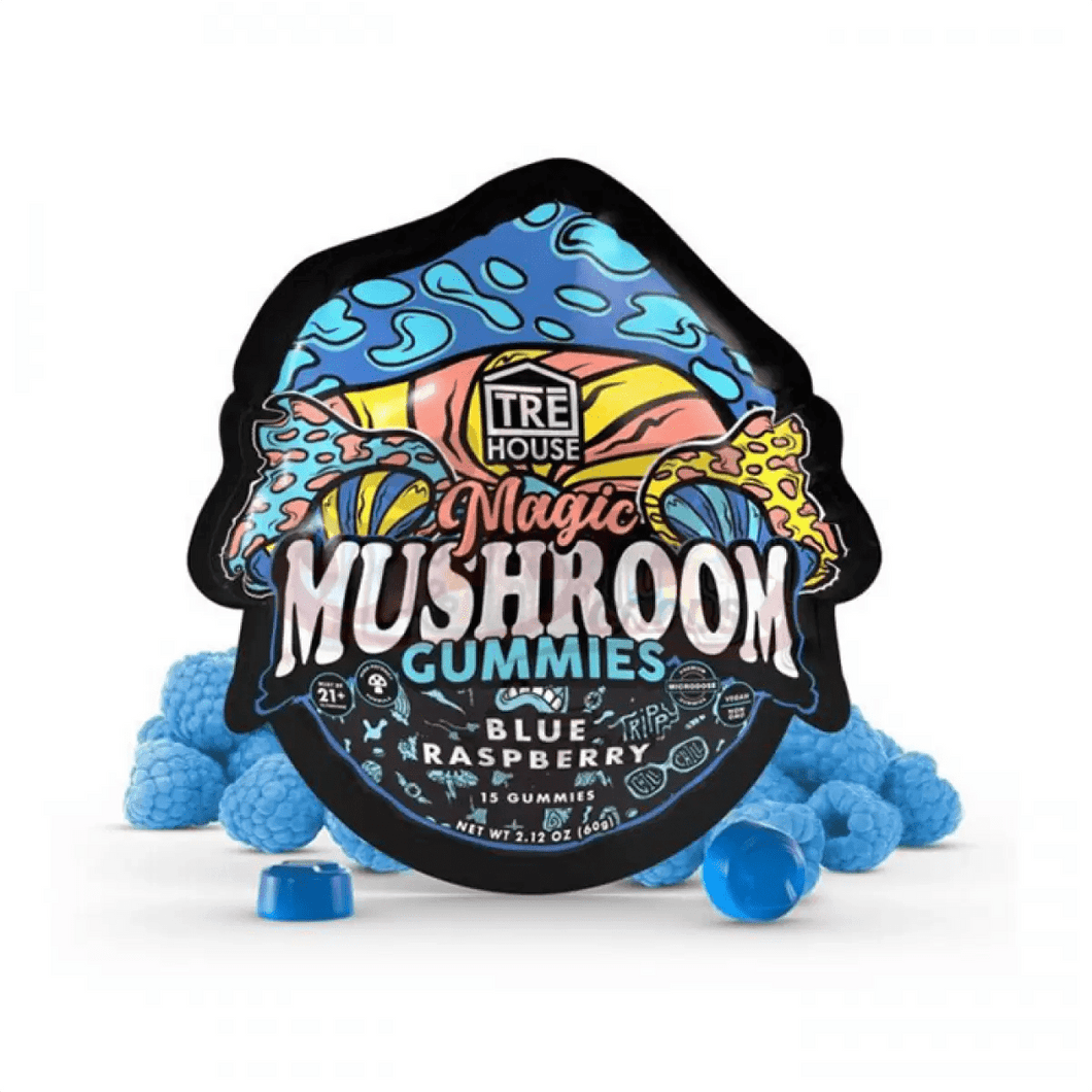 Blue Raspberry Tre House Mushroom Gummies