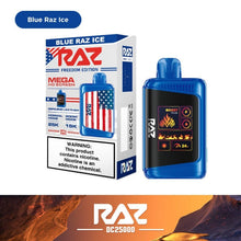 Load image into Gallery viewer, Blue Raz Ice / Single RAZZZZ DC25000 Disposable Vape
