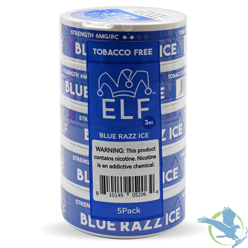 Blue Razz Ice Elf Tobacco Free Nicotine Pouches