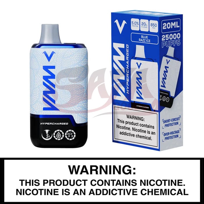 Blue Razz Ice VNM Hypercharged Disposable Vape 25000