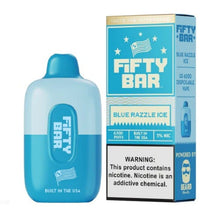 Load image into Gallery viewer, Blue Razzle Ice Fifty Bar Disposable Vape
