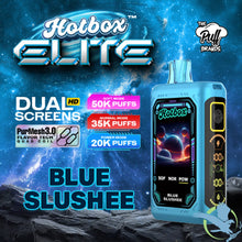 تحميل الصورة إلى عارض المعرض، Blue Slushee Hotbox Elite Disposable Vape upto 50K
