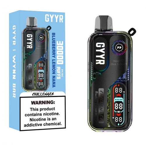 Blueberry Lemon Nana Wynnn Bar x Gyyrr Challenger 30000 Disposable Vape