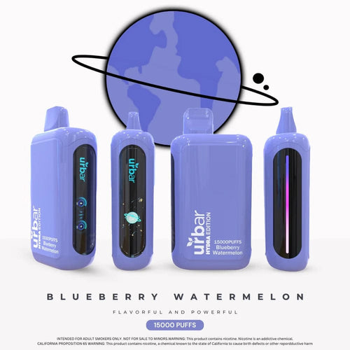 Blueberry Watermelon Urbar Hydra Edition 15000 Puffs Disposable Vape