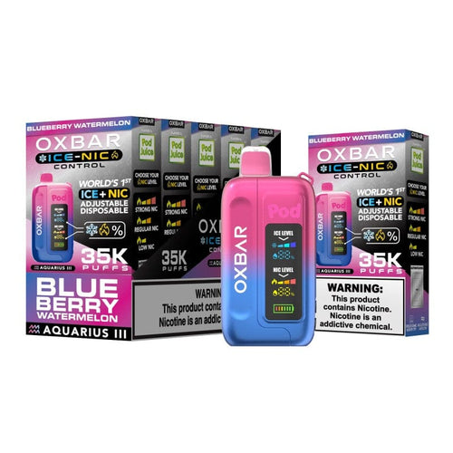 Blueberry Watermelon (Aquarius III) (Fruit Edition) Pod Juicee Oxbarr Ice Control 35K