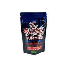 Load image into Gallery viewer, Blueberry Jammer The Demon Gummies THC-A THC-V THC-P D8 LR 5000MG 10PC
