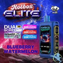 تحميل الصورة إلى عارض المعرض، Blueberry Watermelon Hotbox Elite Disposable Vape upto 50K
