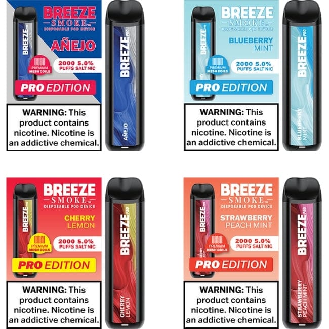 Breezeee Pro Edition Disposable Vape 2000 Puffs