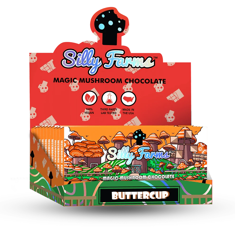 Buttercup Silly Farms Magic Mushroomm Chocolate Bar 7GM