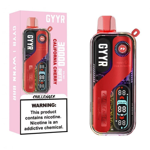 California Cherry Wynnn Bar x Gyyrr Challenger 30000 Disposable Vape