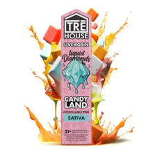 Load image into Gallery viewer, Candy Land - Sativa Trehouse Disposable Liquid Diamonds Live Rosin 2G
