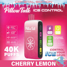 Load image into Gallery viewer, Cherry Lemon (Crystal Edition) / Single Pilllow Talks Ice Control 40K Disposable Vape
