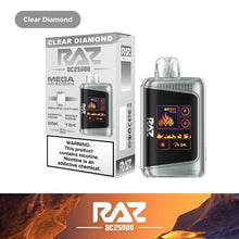 Load image into Gallery viewer, Clear Diamond / Single RAZZZZ DC25000 Disposable Vape
