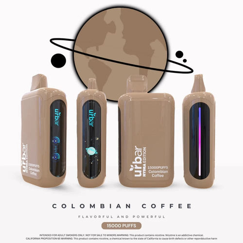 Colombian Coffee Urbar Hydra Edition 15000 Puffs Disposable Vape