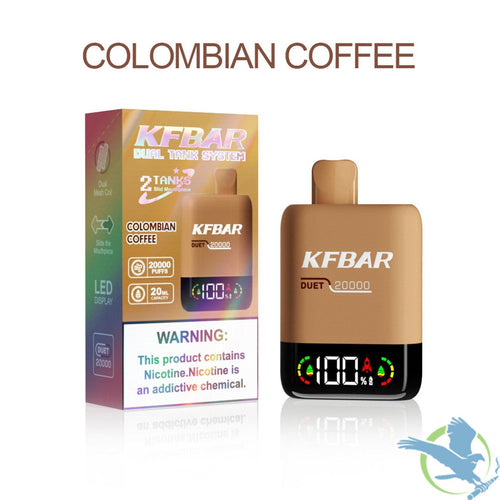 Colombian Coffee KFBAR DUET 20K Disposable Device