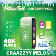 Load image into Gallery viewer, Craazzyy Melon (Crystal Edition) / Single Pilllow Talks Ice Control 40K Disposable Vape
