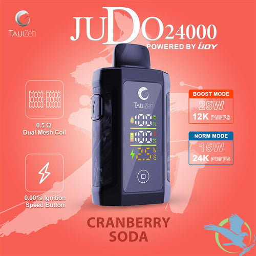 Cranberry Soda TaijiZen Judo IJoy 24K Disposable Vape