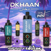 Load image into Gallery viewer, Baghdad Nights (Banana Taffy Freeze) (25K Puffs - New) DKHAAN 15000 Disposable Vape DTL
