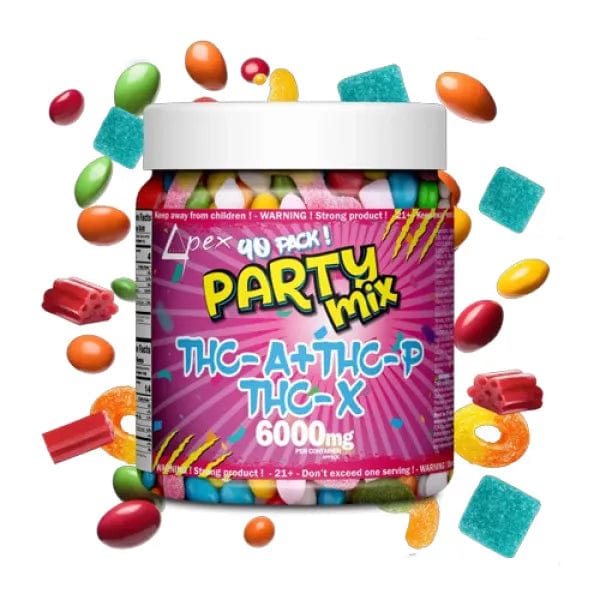 Deltapex Party Mix Gummies THCA 6000mg (90 pack)