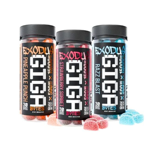 Exodus Giga Bytes Gummies 15000 MG THCA + THCP + CB9A Gummy 30 Count