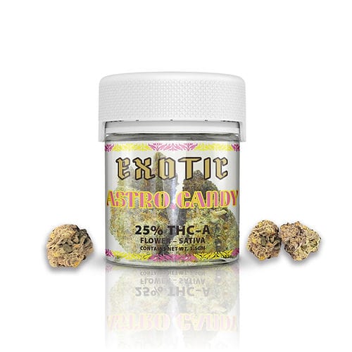 Exotic Series Astro Candy 25% - SATIVA Red Dragon Flower THCA 3.5 gram