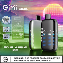 Load image into Gallery viewer, Sour Apple Ice Gimi 30k vape
