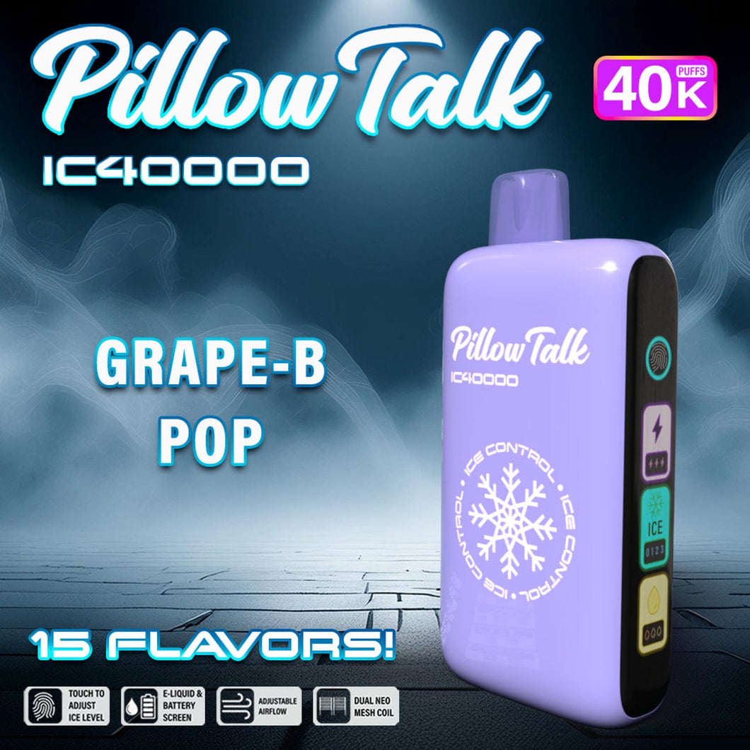 Grape B-Pop Pillow Talk Ice Control 40K Disposable Vape