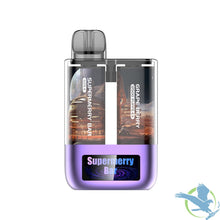 Load image into Gallery viewer, Grape Berry Supermerry Bar 25K Puffs 2 x 15ML Disposable Vape Device With Dual Tank &amp; HD Screen Animation
