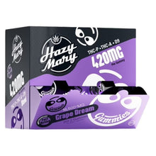 Load image into Gallery viewer, Grape Dream Hazy Mary Gummies 420mg 2pk
