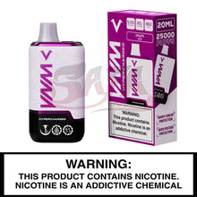 Load image into Gallery viewer, Grape Ice VNM Hypercharged Disposable Vape 25000
