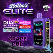 تحميل الصورة إلى عارض المعرض، Grape Pop Hotbox Elite Disposable Vape upto 50K
