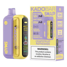 Load image into Gallery viewer, Grapefruit Refresher Kado Bar Snap Disposable Vape 25K
