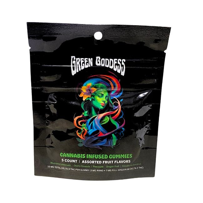 Green Goddess Cannabis Gummies D9 Thc infused fruit gummy