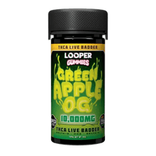 Load image into Gallery viewer, Green Apple OG Looper Gummies THCA 10,000 Mg
