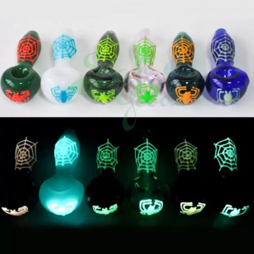 Hand Pipe Glow in the Dark 4 inches (Designs Vary)