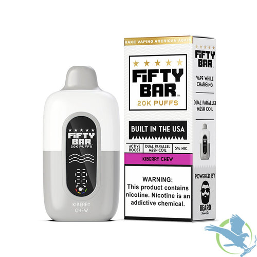 Kiberry Chew (White Series) Fifty Bar V2 20000 Disposable