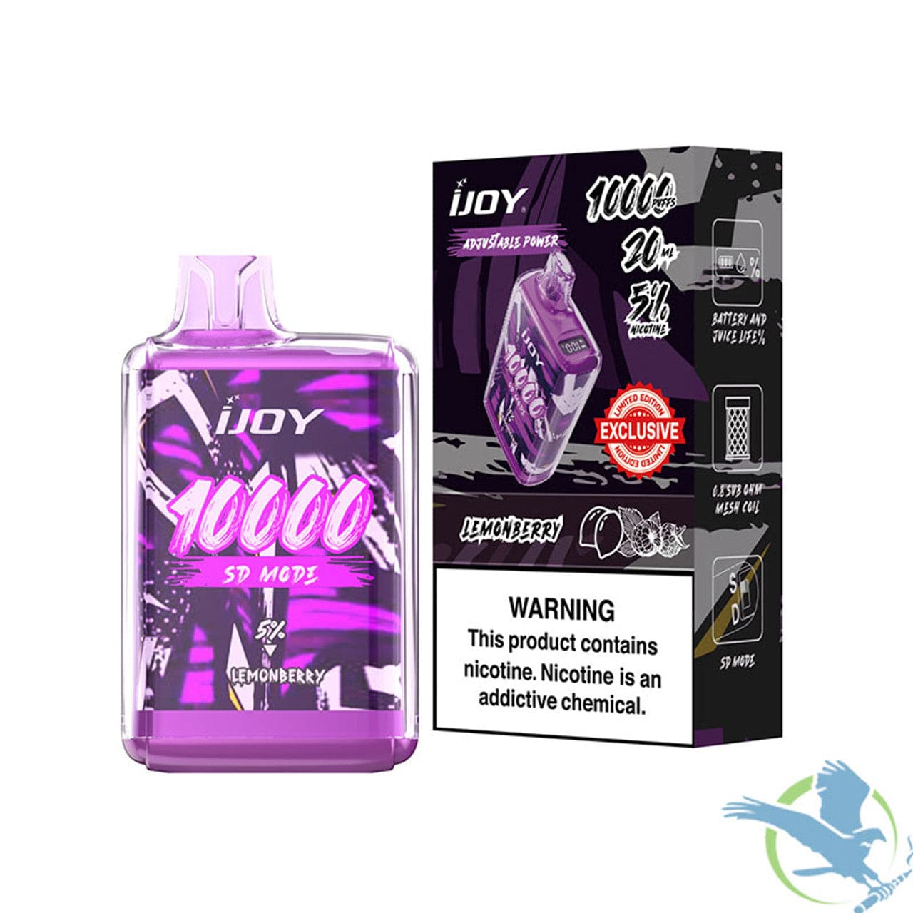 Lemon Berry Ijoy SD10000 Disposable Vape|$16.99