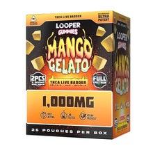 Load image into Gallery viewer, Mango Gelato Looper THCA Live Badder Gummies d9 + hhc + d8 + thca 2 pack
